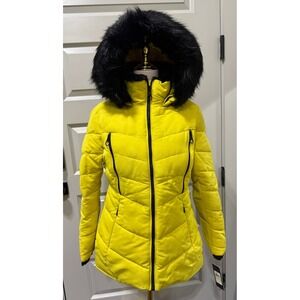 GUESS Women's Cold Weather Hooded Puff Jacket Size Med